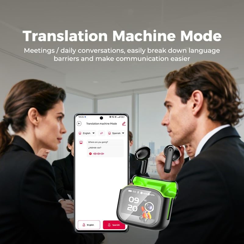 AI Translation Earbuds Real Time 3 in 1 Translator Earbuds