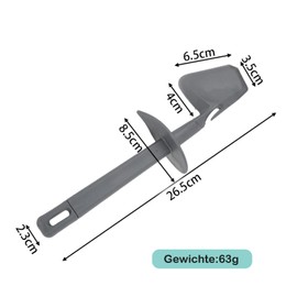 COZERI Thermomix Accessories Spatula Food-Safe for TM31 TM5 TM6 Dough Scraper Replacement Part Made of Plastic, Suitable for Vorwerk Food Processor, Spatula with Safety Collar, Durable and Robust