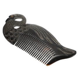 Multitools 1pc for Horn Natural Women Static Designed Pocket Straighter Anti- Practical Swan Styling Comb Chic Teeth Ox Black Detangler Loss Brush Massage Men Point Hair Styling Tools