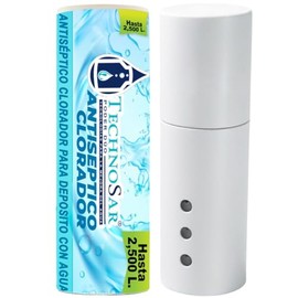 Clorador Desinfectante Antiséptico para Tinaco y Cisterna 1,100 a 2,500 L | 3 Meses | Grado Alimenticio | Agua Potable Segura | TECHNOSAR