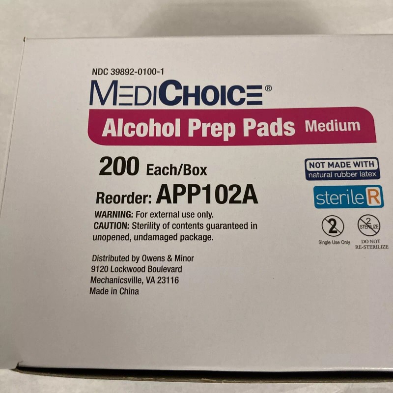 MediChoice Alcohol Prep Pad, Medium - 200 Count - 1