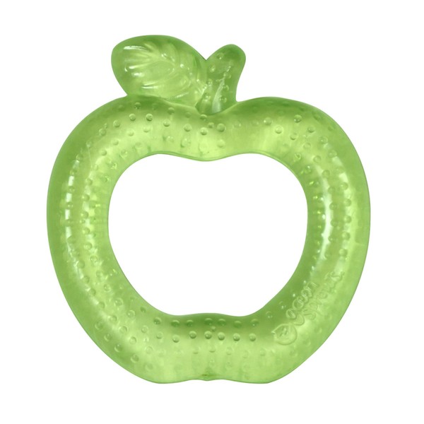 green sprouts Fruit Cooling Teether | Soothes gums & promotes healthy oral development | Safer plastic filled with sterilized water, Chill for extra relief, Textured surface to massage gums