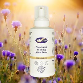 Nilaqua Nourishing Vitamin E Foaming Hand Soap | Soft & Kind Foaming Hand Soap | Suitable For All Skin Types - Wild Meadow Fragrance | Paraben Free | Vegan Friendly