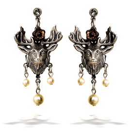 La Contessa Jewelry, Woodland Deer Earring Designed by Mary DeMarco and Curated by The Artazia Collection - E8455