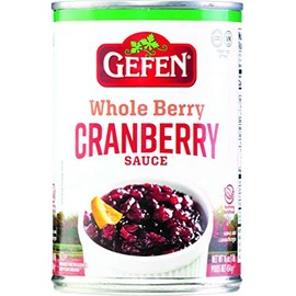 Gefen Whole Berry Cranberry Sauce 16oz (1 Pack) No High Fructose Corn Syrup, Nothing Artificial