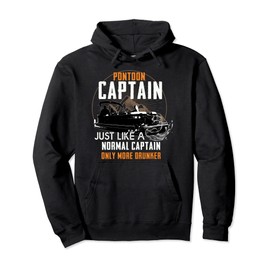 Funny Pontoon Captain Pullover Hoodie