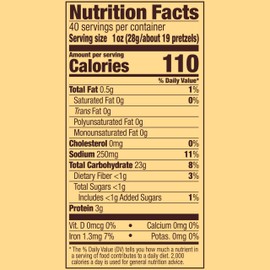 Snyder's of Hanover Pretzels, Mini Pretzels, 40 Oz Canister