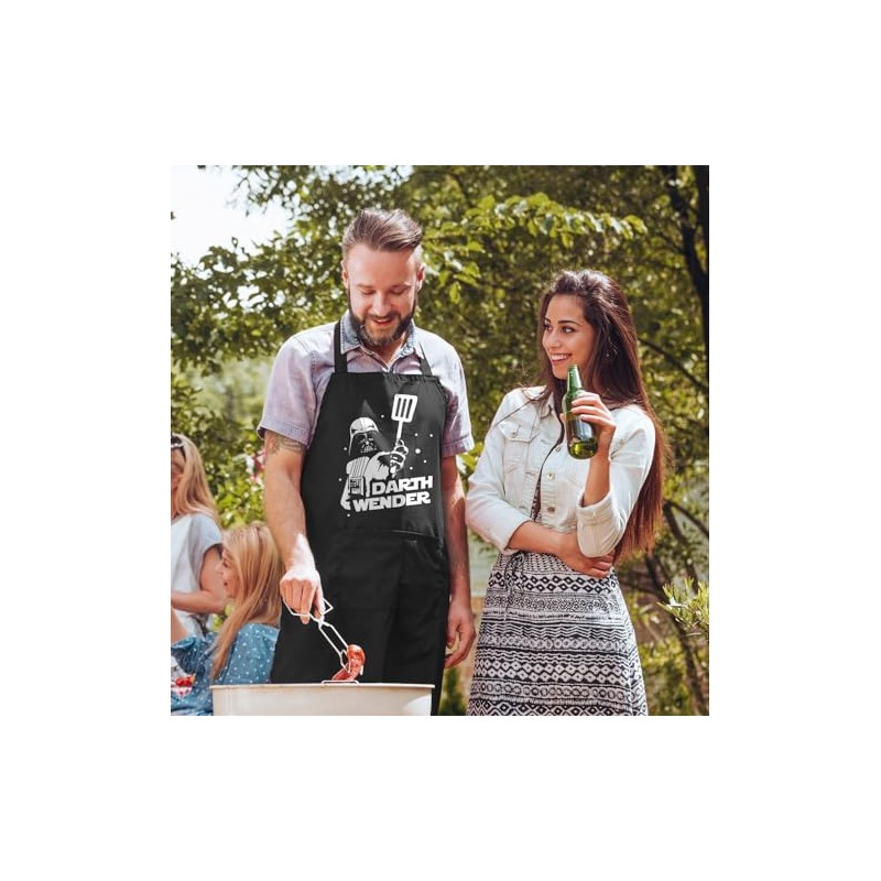 MoonWorks® BBQ Apron with Saying Grillseargent Born to Grill-Geschenke Men