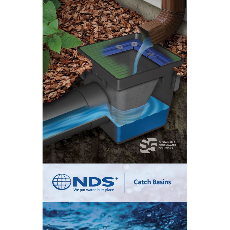 NDS 1200FFRTL Square Catch Basin Drain Filter, for Clog-Free Drainage