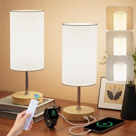 Light Therapy Lamp,10000 Lux Sun Lamp with Remote,3 Color Temperatures & Stepless Dimming,Happy Sunlight Lamp with USB C & A Ports,UV-Free Full Spectrum Light for Home, Office