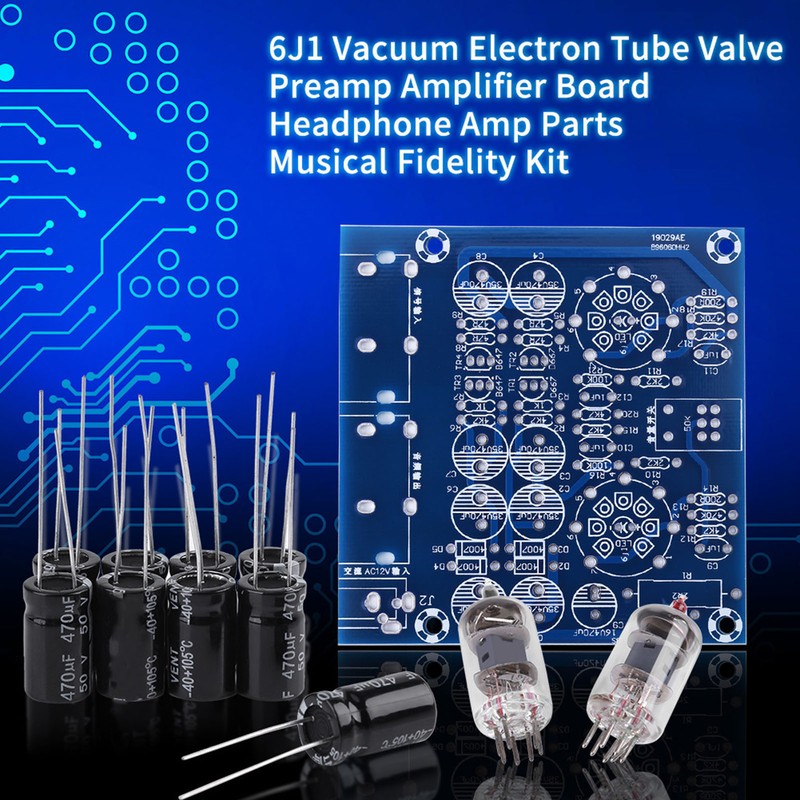 6J1 Vacuum Electron Tube Valve Preamp Amplifier Board Headphone Amp