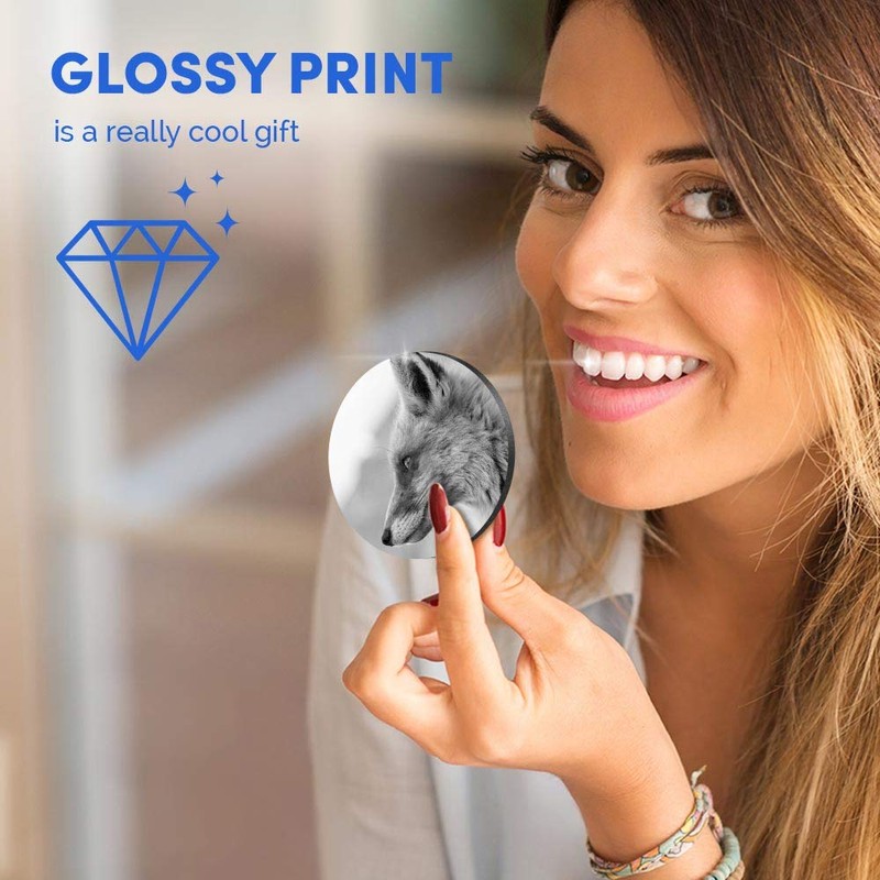 1 x Round MDF Magnet - Wildfox Nature Wildlife 38710