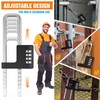 MeBantoo Cabinet Lock with Combination, Adjustable U-Shaped Combination Cabinet Lock