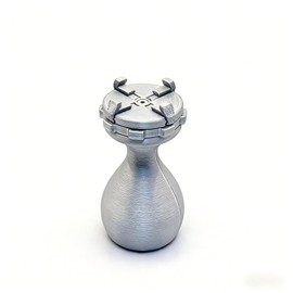 Mini Paint Handle, Model Hand Painting Holder for Miniautres Warhammer Accessories Precision Miniature Holder Tool Ergonomic Grip Stable Paint Stand(Silver)