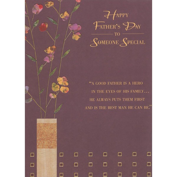 Designer Greetings Hero in the Eyes of His Family: Flowers