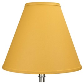 FenchelShades.com 6" Top Diameter x 14" Bottom Diameter x 12" Slant Height Fabric Barrel Lampshade Spider Attachment (Yellow Spice)