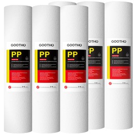 20" x 4.5" -5 Micron Whole House Sediment Filter Cartridge (6-Pack）