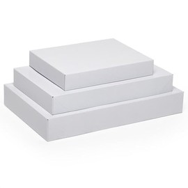 White Apparel Gift Boxes 17" X 11" X 2 1/2" | Quantity: 50