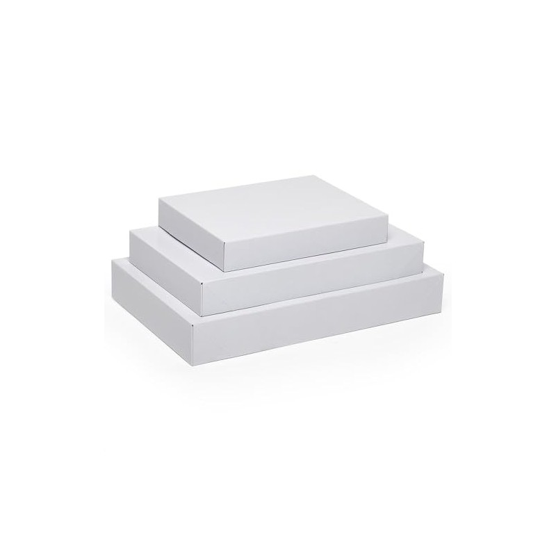 White Apparel Gift Boxes 17" X 11" X 2 1/2"