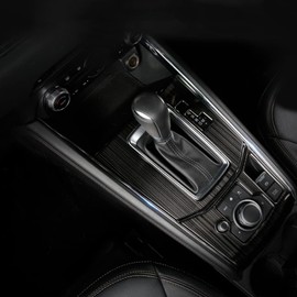 ZUNEIGUNG Mazda CX-5 KF Series Shift Panel Cover Garnish Console Switch Panel Cover Interior Accessory Garnish Interior Panel Fits New MAZDA CX5 Design Interior Parts Accessories ABS Resin 2 Pieces