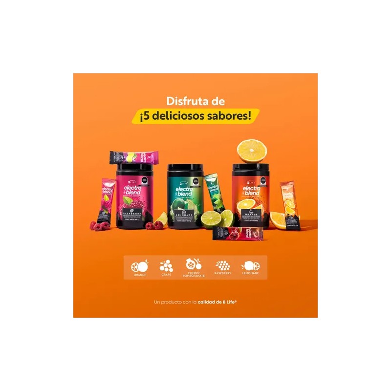 Bebida Hidratante En Polvo 360gr. Electroblend. B Life Sabor Orange