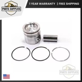 Aftermarket 6754-32-2110 Piston with Pin & Retainers Fits Komatsu PC200 PC200LL WA250 WA380