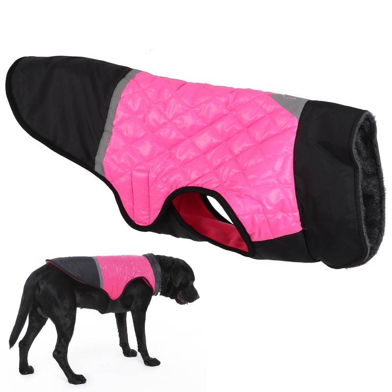 Dog Cold Weather Coat Reflective Waterproof Windproof Pet Warm Jacket