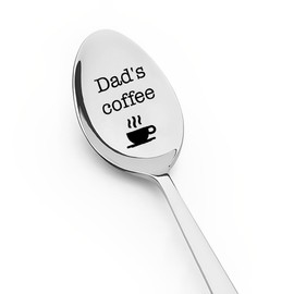 Dad's Coffee Spoon Gifts for Daddy Christmas Birthday Gifts for Father Dad Coffee Lovers Gifts for Dads Coffee Engraved Spoons Gifts for Stepdad Fathers from Daughter Son