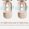 DUBSTAR Pill Cutter Splitter for Cutting Multiple Pills, 1/2 1/4