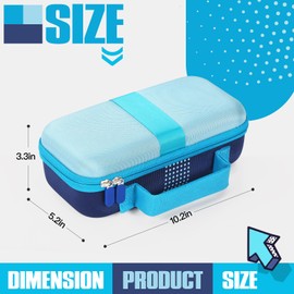 Jaffzora Hard Carrying Case Compatible with Nex Playground Game System,Travel Game Accessories Storage Bag Fits HDMI Power Cord, Remote, Camera Privacy Cover(Blue)