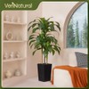VeriNatural Artificial Dracaena Tree 5FT - Fake Tree with Black
