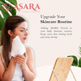 ASARA NEW YORK PROBIOTIC SKIN SCIENCE Toallitas faciales desechables extragrandes Desmaquillantes con agua Toallitas para piel sensible Toallitas veganas, orgánicas y biodegradables - Toallitas