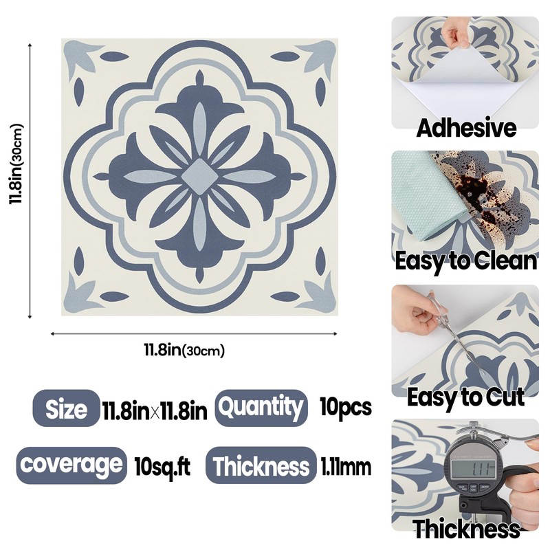 Alow Peel and Stick Floor Tile, Peel and Stick Flooring