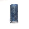 Classic Blue Unscented Rustic Textured Pillar Candle - Choose Size