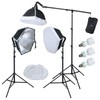 LINCO Lincostore Photography Photo Studio Lighting Kit with Boom Arm