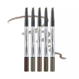 Wake Make 웨이크메이크 아이브로우 펜슬 내추럴 하드 다크브라운 X3 MNS Wake Make Eyebrow Pencil Natural Hard Dark Brown X3 MNS [01 Dark Brown [1+1+1 Plan] 25AD]