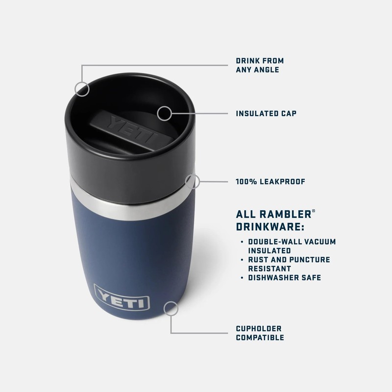YETI Rambler Travel Bottle, Vacuum Insulated Stainless Steel Bottle with
