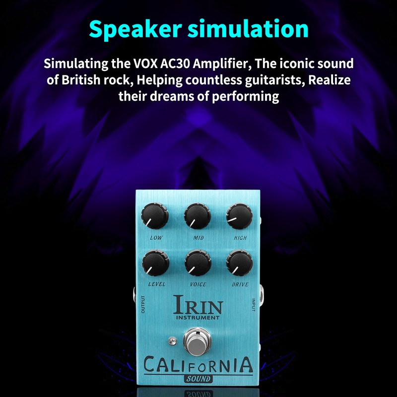 IRIN Mini Guitar Effect Pedal VOX AC30 Speaker Simulator Cabinet