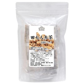 自然健康社 田七人参茶 100パック 田三七人参 ティーパック サプリ 無添加 御種人参