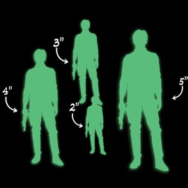 Star Inspired Movie Character Space Han Solo Style 3 Glow in The Dark Sticker Decal for Phone Tablet Laptop Car Truck Window | 2" Sticker | Green