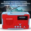 RD-666WBT Portable Solar Powered Emergency Hand Crank AM FM Radio