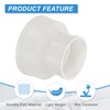 PATIKIL 2Pcs 6" to 4" Duct Reducer PVC Pipe Increaser