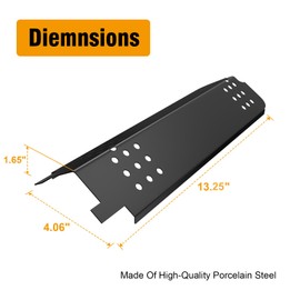 BBQ-PLUS Grill Parts for Charbroil Classic 280 2 Burner 463613717 463647018 463672717 463672817 G215-0203-W1 G320-0200-W1A,Heat Plates/Grill Burner/Carryover Tube for Charbroil Classic Grill Parts