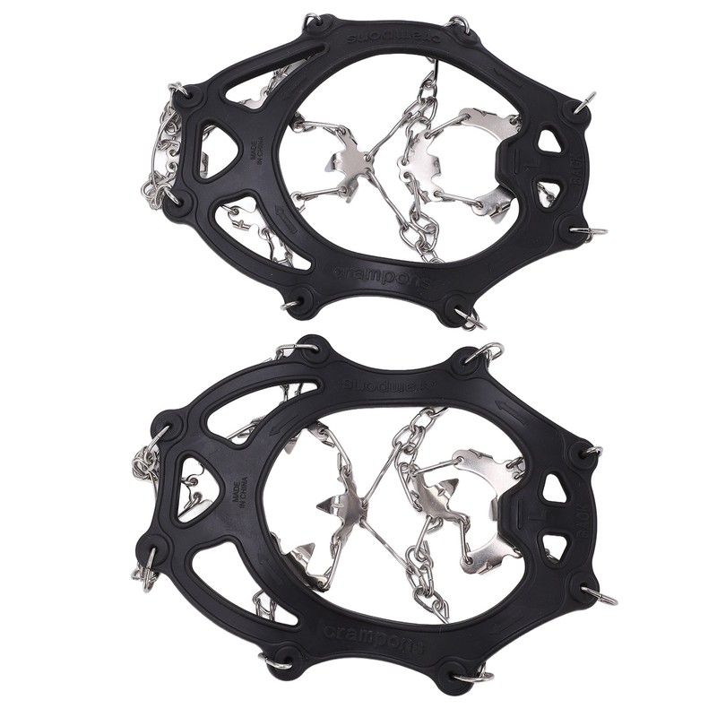Ice Traction Cleats Shoe Crampons Snow Grips with 19 Spikes