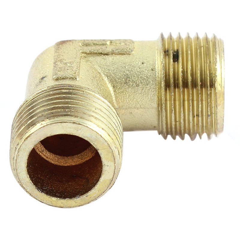 Sourcingmap Air Compressor 3/8 BSP M/M Thread 90 Degree Joint