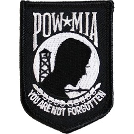 POW-MIA - POW-MIA Shield Patch-3"x2"