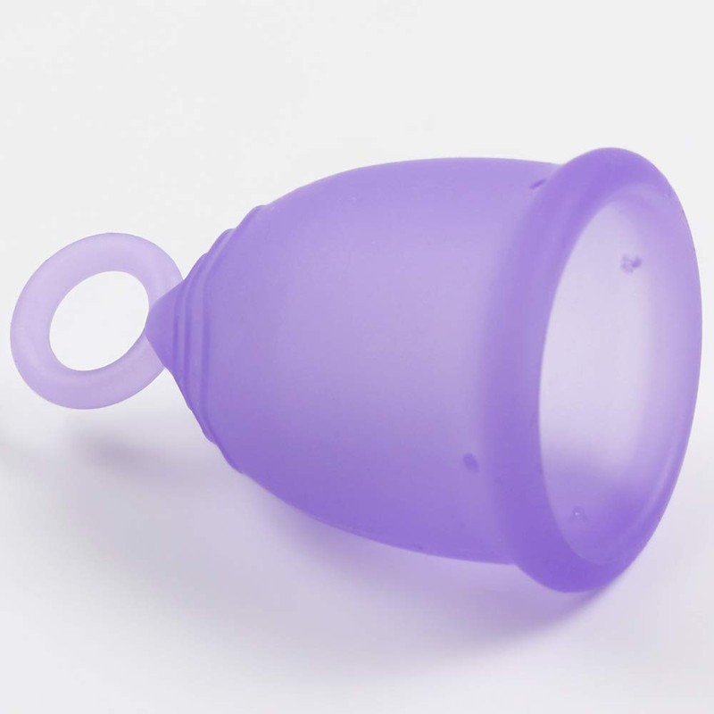 Nopra Cup ノプラカップ リング型 洗浄カップ付き 月経カップ (Mサイズ (x 1), パープル)