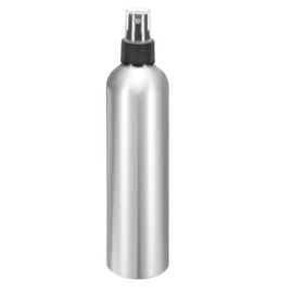 HARFINGTON Aluminum Fine Mist Spray Bottles 300ml/10oz Metal Small Liquid Alcohol Refillable Travel Container with Black Plastic Nozzle Cap for Perfume Skincare Cosmetic Storage Bottle