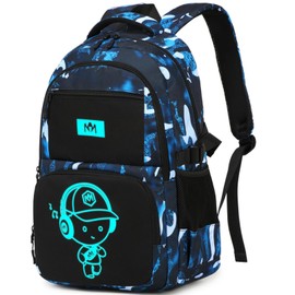 Bluboon - Mochila para niños, camuflaje, para adolescentes, escuela primaria, mochila de viaje, escuela secundaria, Camo-boy, Una talla, Mochilas Daypack