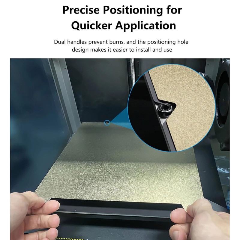 Texture PEI Sheet 235x235mm, 2 Sided Printing Build Plate, Flexible